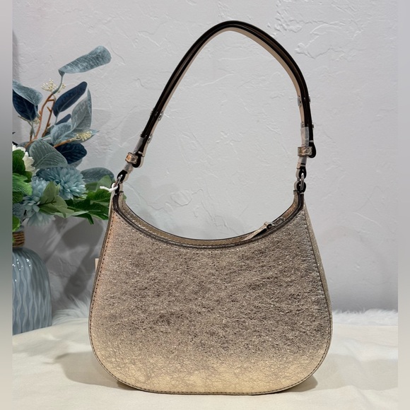 NWT✨Tory Burch Emerson Metallic Champagne Shoulder Bag - Picture 3 of 17